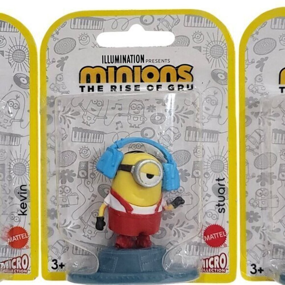 Minions Micro Collection The Rise Of Gru Set Of 4 Figures Bob Kevin Stuart Jerry - Picture 6 of 10